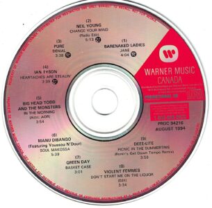 Warner Music Canada Vol 216 cover